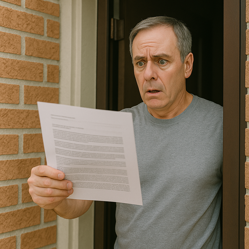 Sommation officielle par Commissaire de Justice